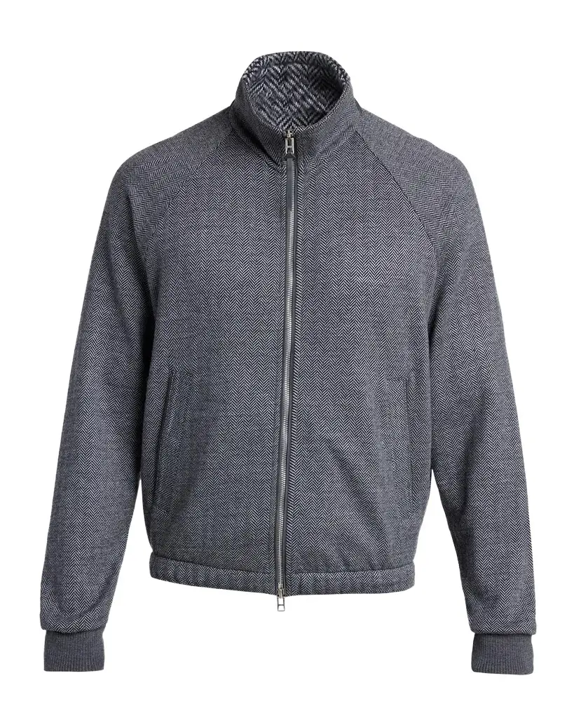 Men's Herringbone Full-Zip Jacket Men's Herringbone Full-Zip Jacket