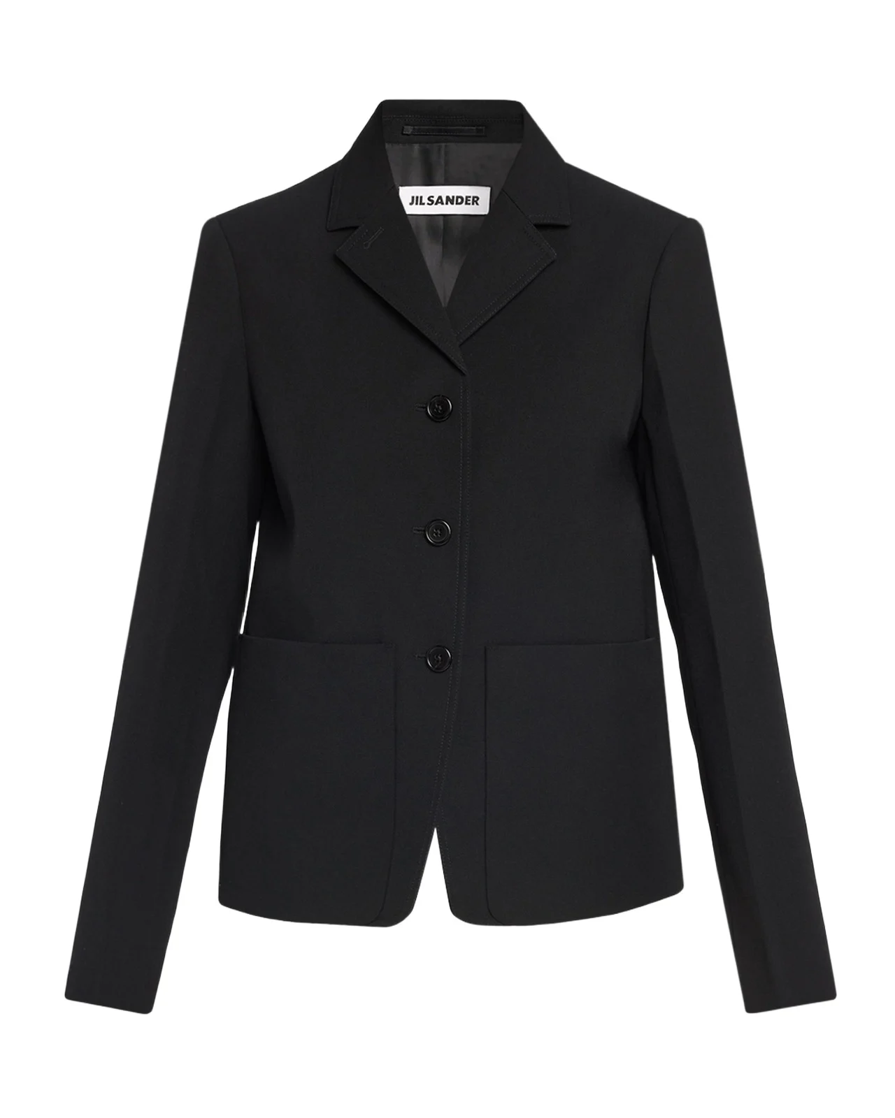 Jil Sander Notch Lapel Wool Blazer