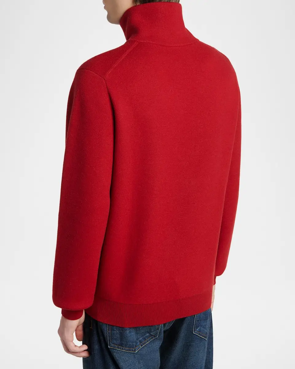 Tom Ford Men's Double-Face Half-Zip Sweater | Thumbnail 3 Tom Ford Men's Double-Face Half-Zip Sweater | Thumbnail 3