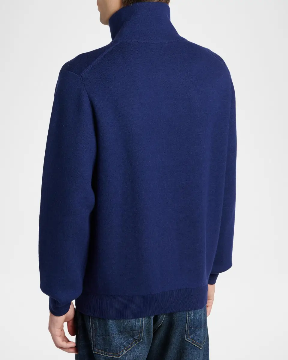 Tom Ford Men's Double-Face Half-Zip Sweater | Thumbnail 2 Tom Ford Men's Double-Face Half-Zip Sweater | Thumbnail 2