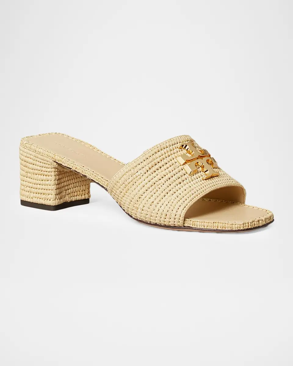 Tory Burch 55mm Eleanor Medallion Raffia Slide Sandals | Thumbnail 2 Tory Burch 55mm Eleanor Medallion Raffia Slide Sandals | Thumbnail 2