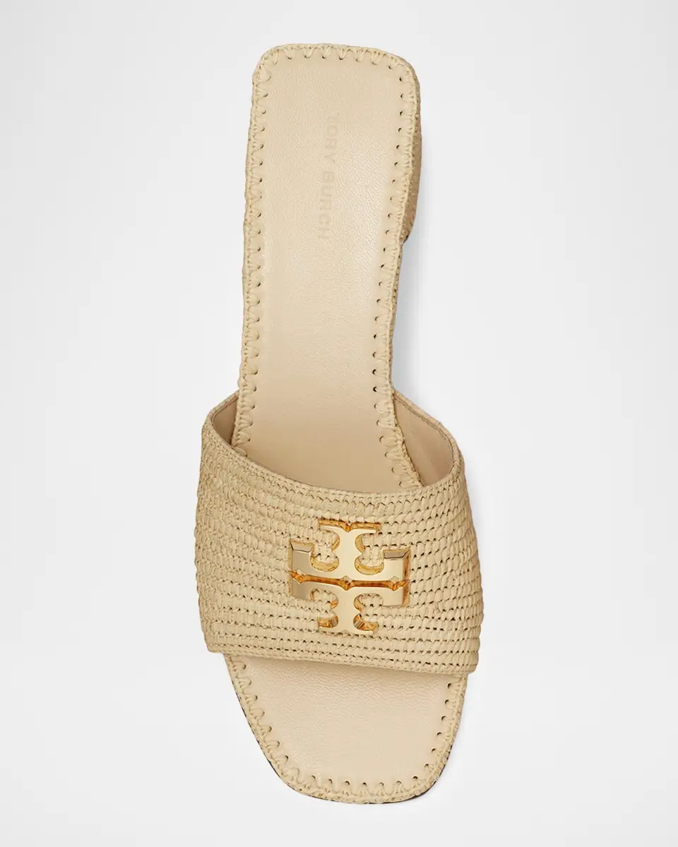 Tory Burch 55mm Eleanor Medallion Raffia Slide Sandals | Thumbnail 4 Tory Burch 55mm Eleanor Medallion Raffia Slide Sandals | Thumbnail 4