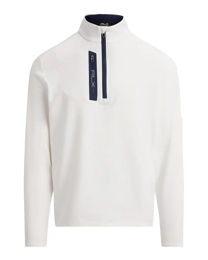 Polo Ralph Lauren Men's Luxury Jersey Quarter-Zip Sweatshirt | Image 1 Polo Ralph Lauren Men's Luxury Jersey Quarter-Zip Sweatshirt | Image 1