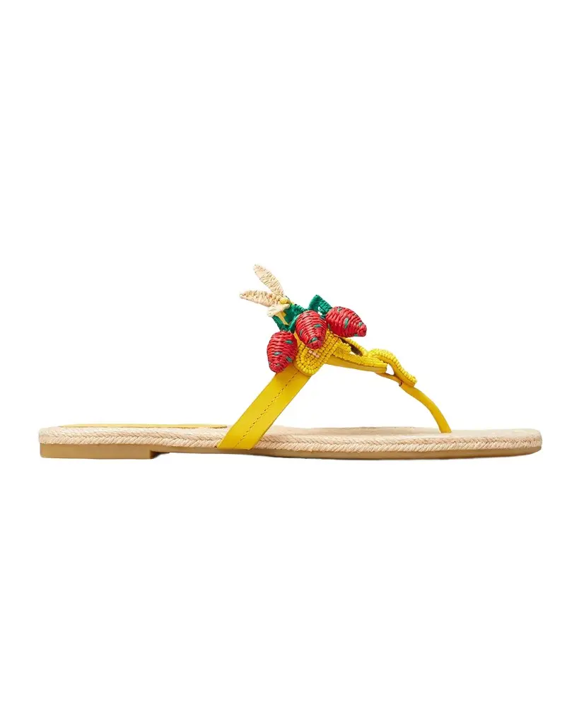 Tory Burch Miller Beaded Espadrille Thong Sandals | Image 1 Tory Burch Miller Beaded Espadrille Thong Sandals | Image 1