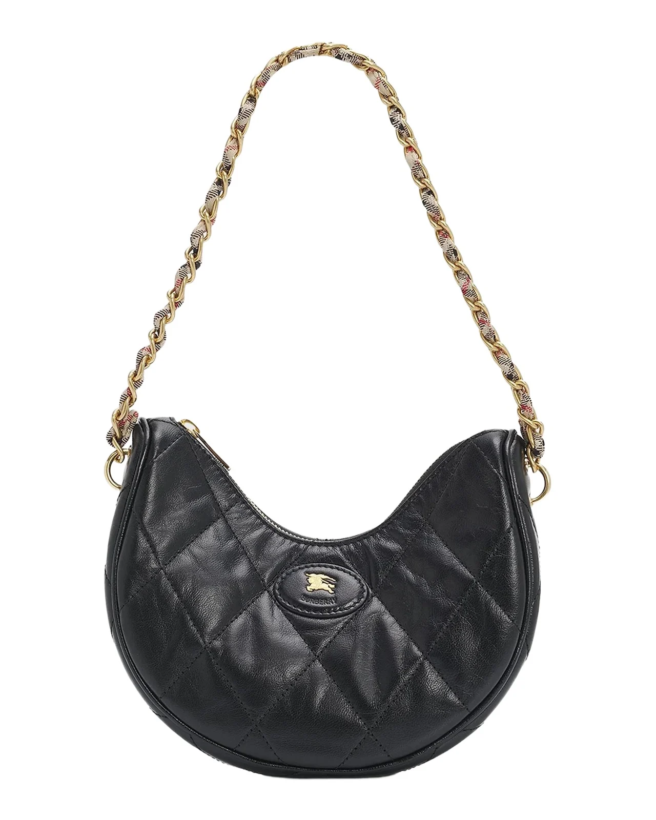 Horseshoe Leather Chain Bag