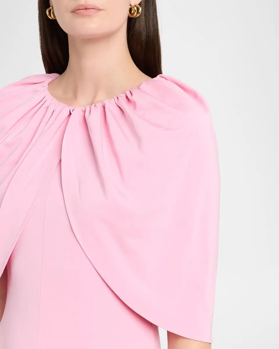 Roland Mouret Fit-And-Flare Jersey Capelet Gown | Thumbnail 5 Roland Mouret Fit-And-Flare Jersey Capelet Gown | Thumbnail 5
