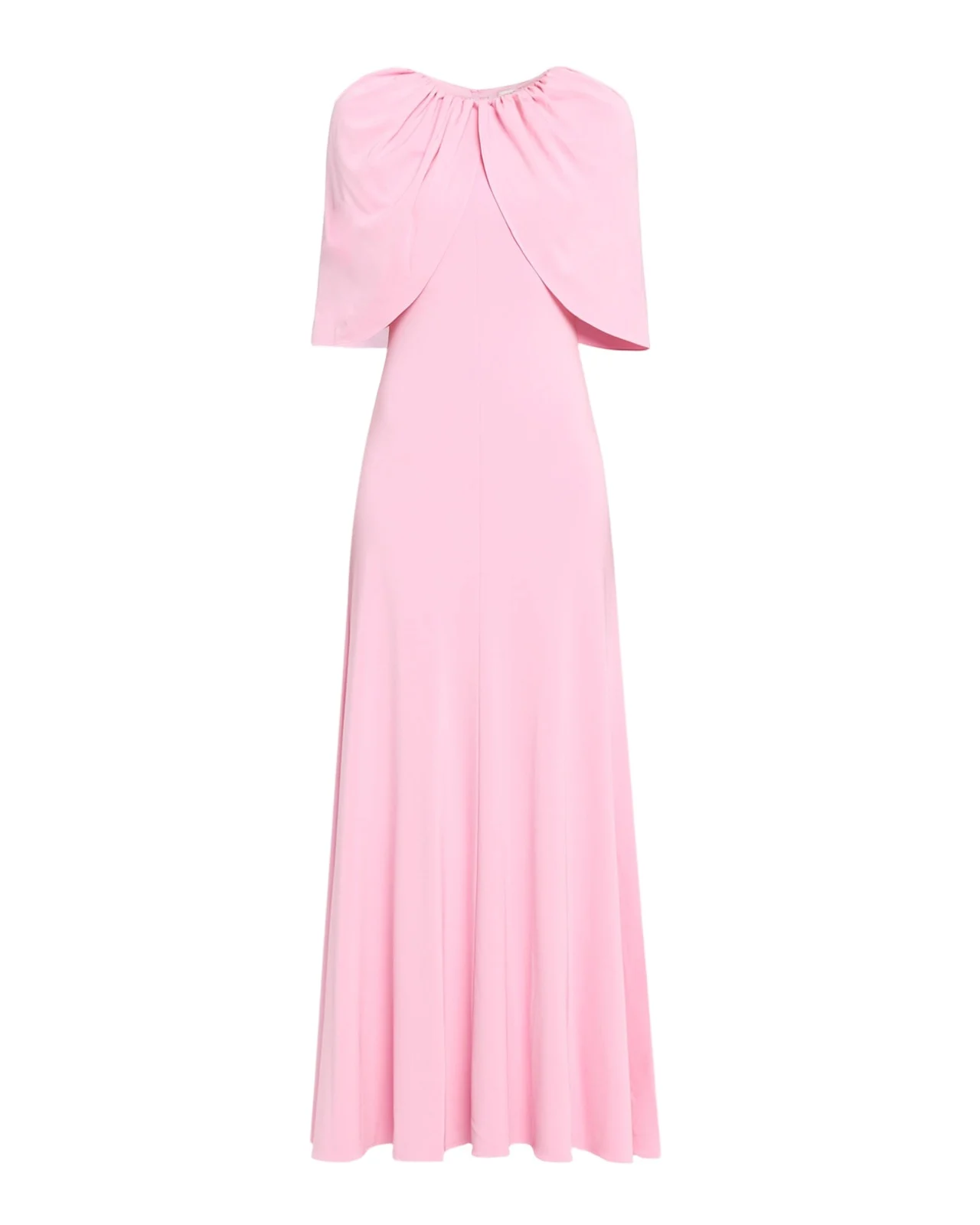 Fit-And-Flare Jersey Capelet Gown Fit-And-Flare Jersey Capelet Gown