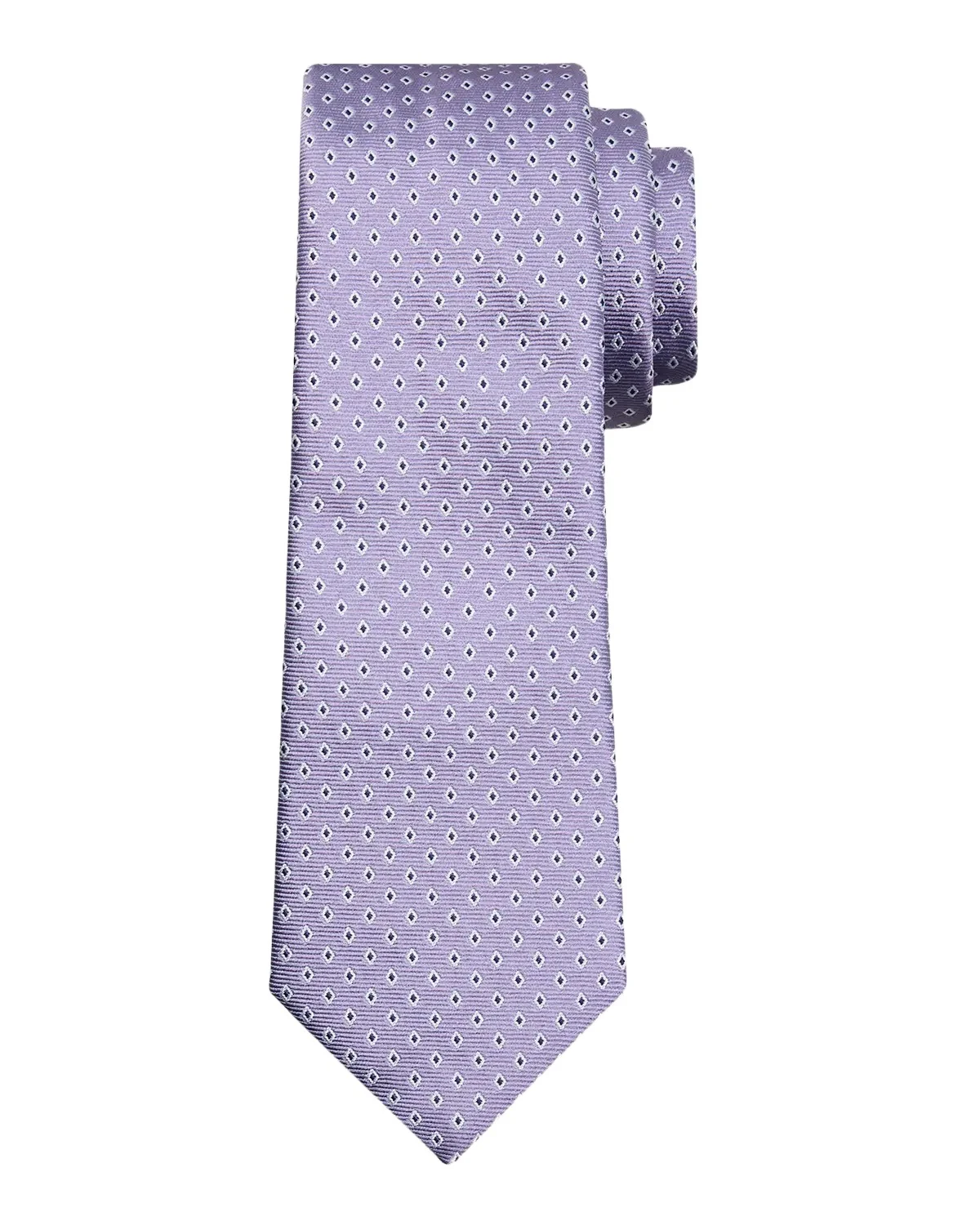 Emporio Armani Men's Diamond Jacquard Silk Tie