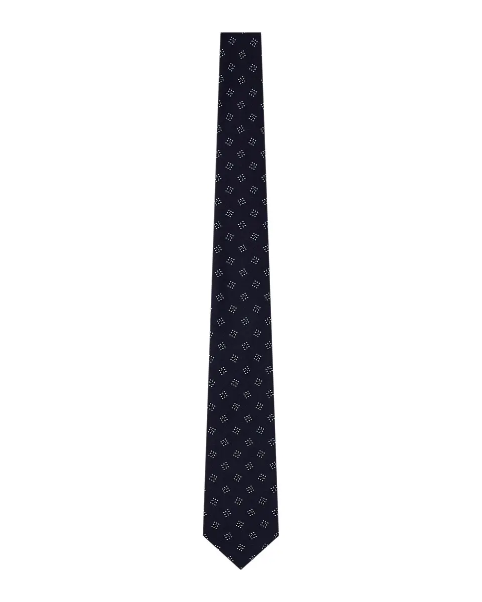 Emporio Armani Men's Geometric Box Jacquard Silk Tie | Thumbnail 3 Emporio Armani Men's Geometric Box Jacquard Silk Tie | Thumbnail 3
