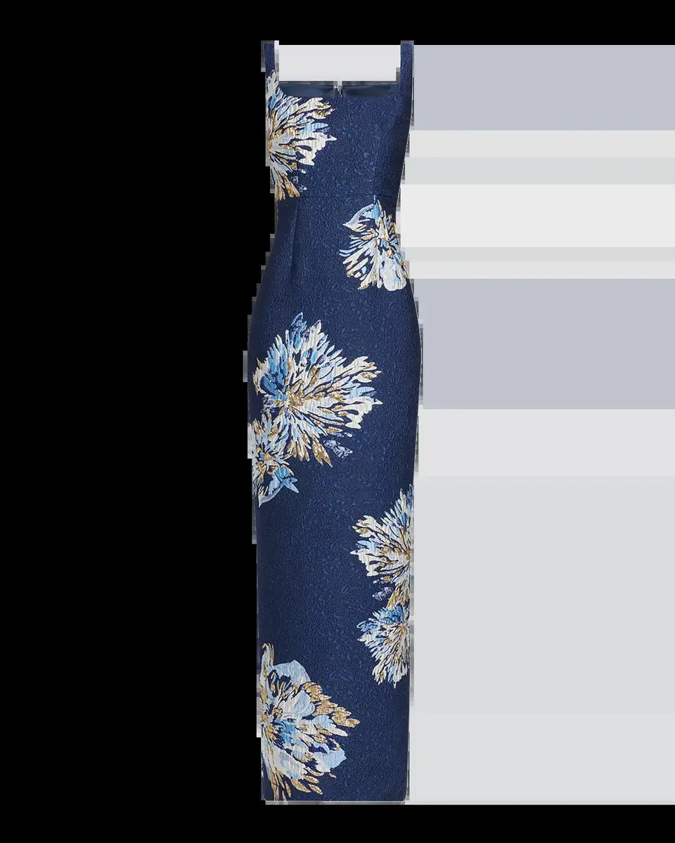 Saloni Bora Brocade Column Dress | Thumbnail 2 Saloni Bora Brocade Column Dress | Thumbnail 2