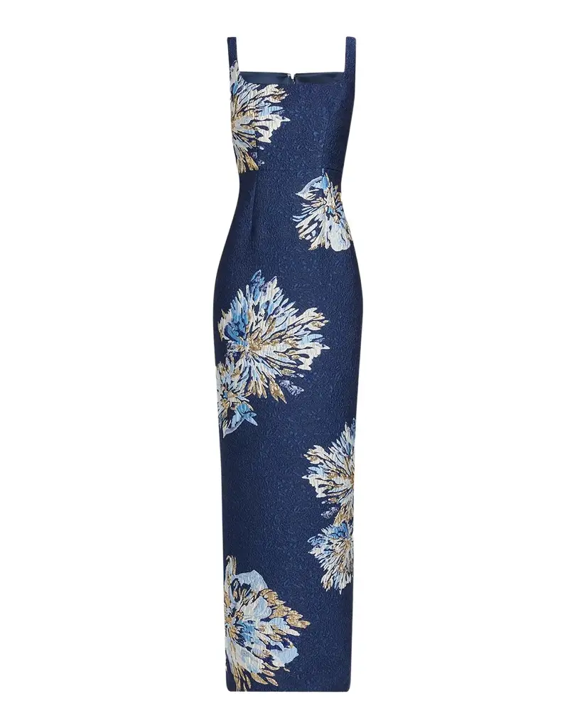 Saloni Bora Brocade Column Dress | Image 1 Saloni Bora Brocade Column Dress | Image 1