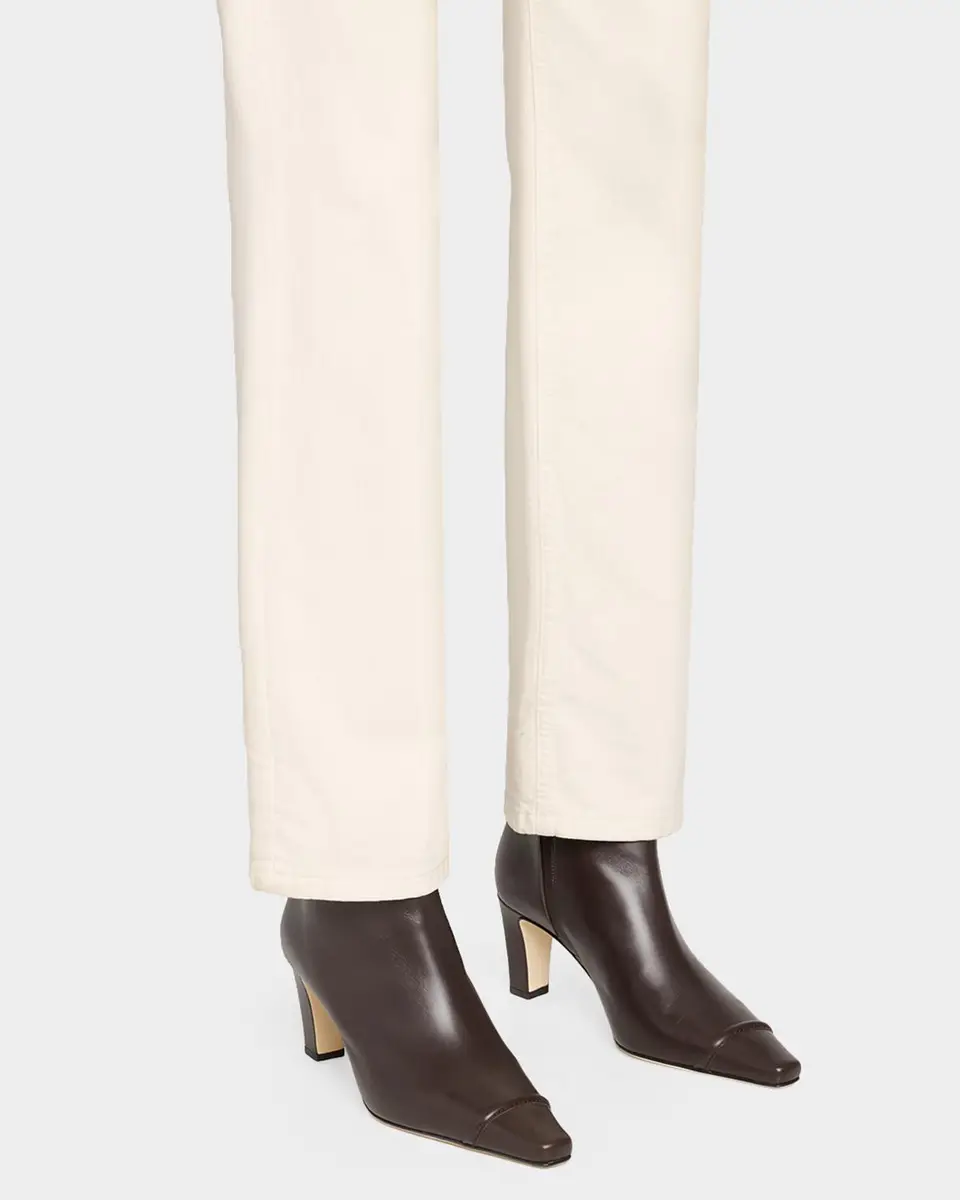 Manolo Blahnik Vivecal Leather Ankle Boots | Thumbnail 2