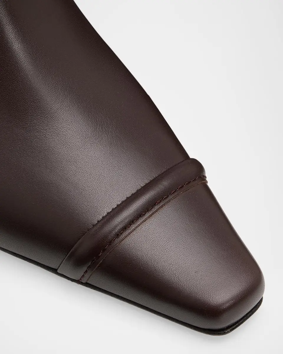 Manolo Blahnik Vivecal Leather Ankle Boots | Thumbnail 5