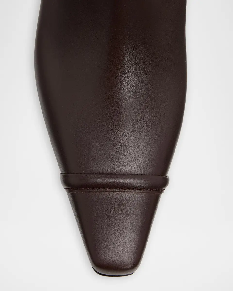 Manolo Blahnik Vivecal Leather Ankle Boots | Thumbnail 6