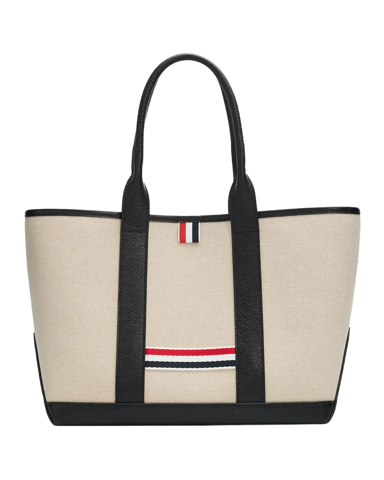 Thom Browne Small Logo Cotton Tote Bag