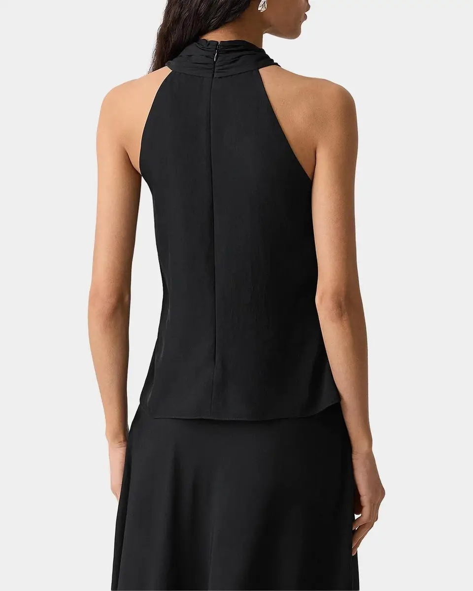 Theory Halter Solid Sleeveless Top | Thumbnail 3 Theory Halter Solid Sleeveless Top | Thumbnail 3