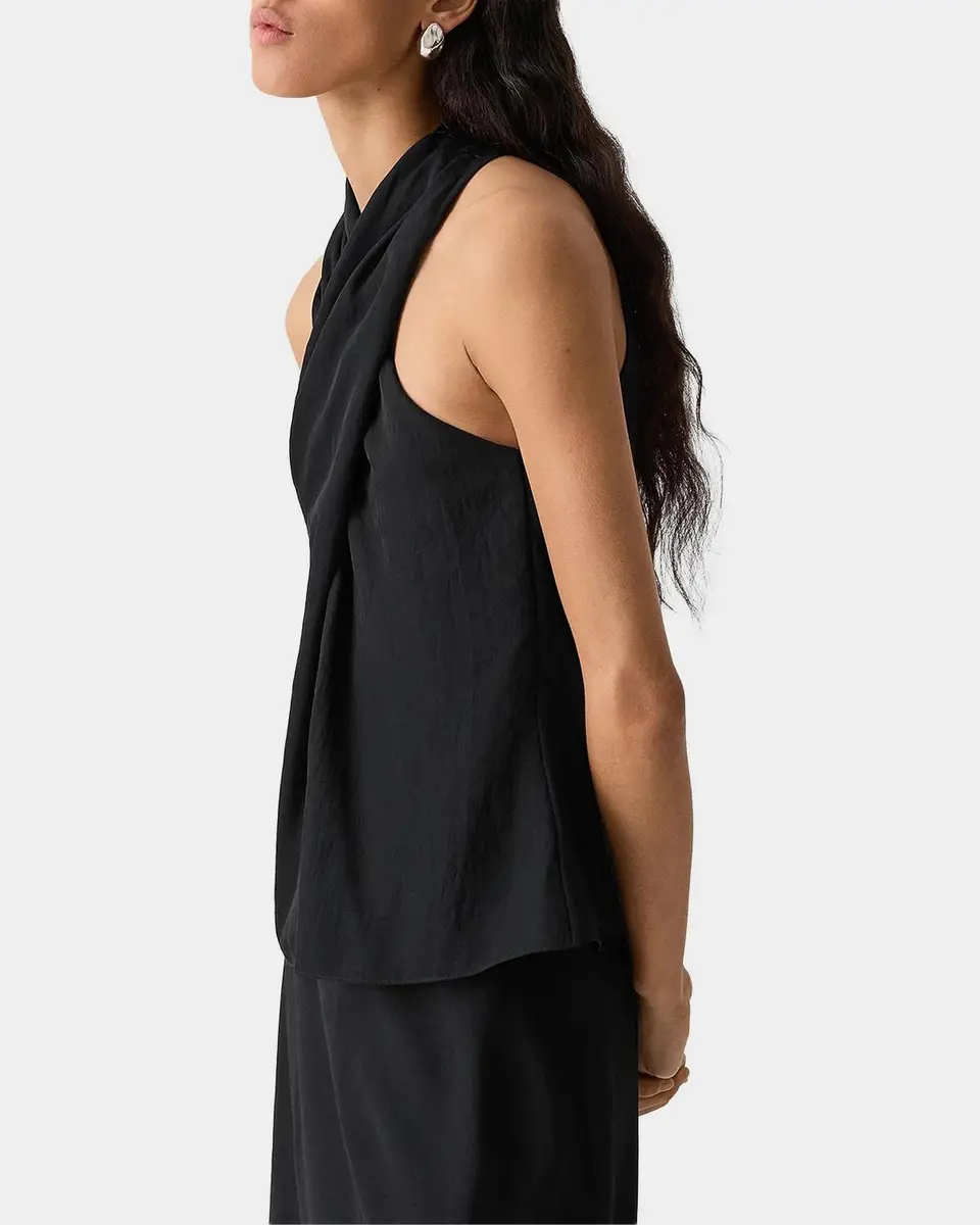 Theory Halter Solid Sleeveless Top | Thumbnail 6 Theory Halter Solid Sleeveless Top | Thumbnail 6
