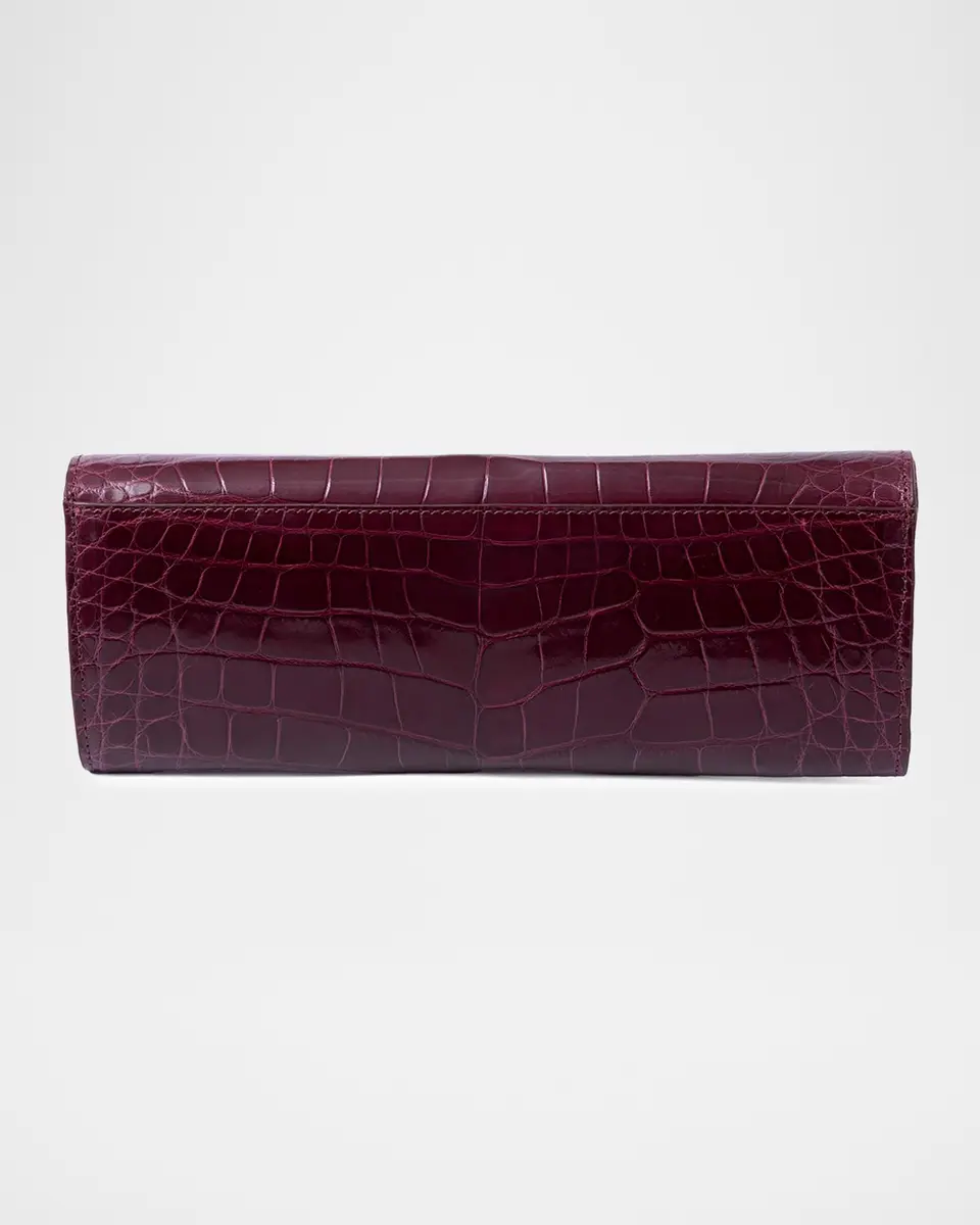 MICHELLE WILHITE Mini Robbie Embossed Leather Flap Clutch Bag | Thumbnail 3 MICHELLE WILHITE Mini Robbie Embossed Leather Flap Clutch Bag | Thumbnail 3