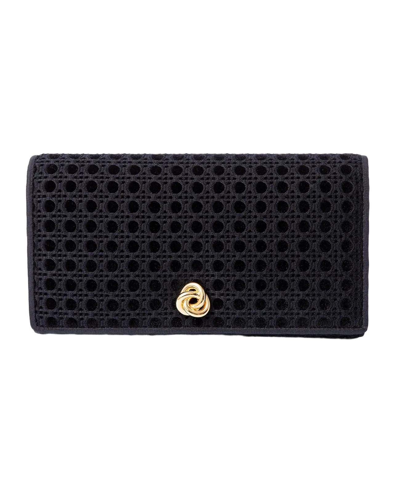 Olivia Eyelet Flap Clutch Bag