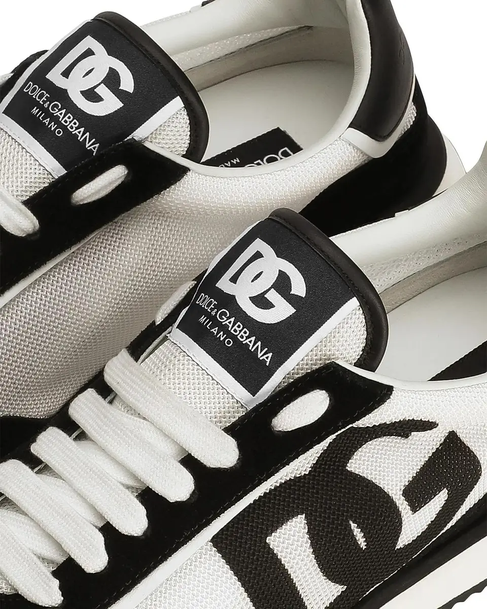 Dolce & Gabbana Men's Mixed-Material DG Cushion Sneakers | Thumbnail 4