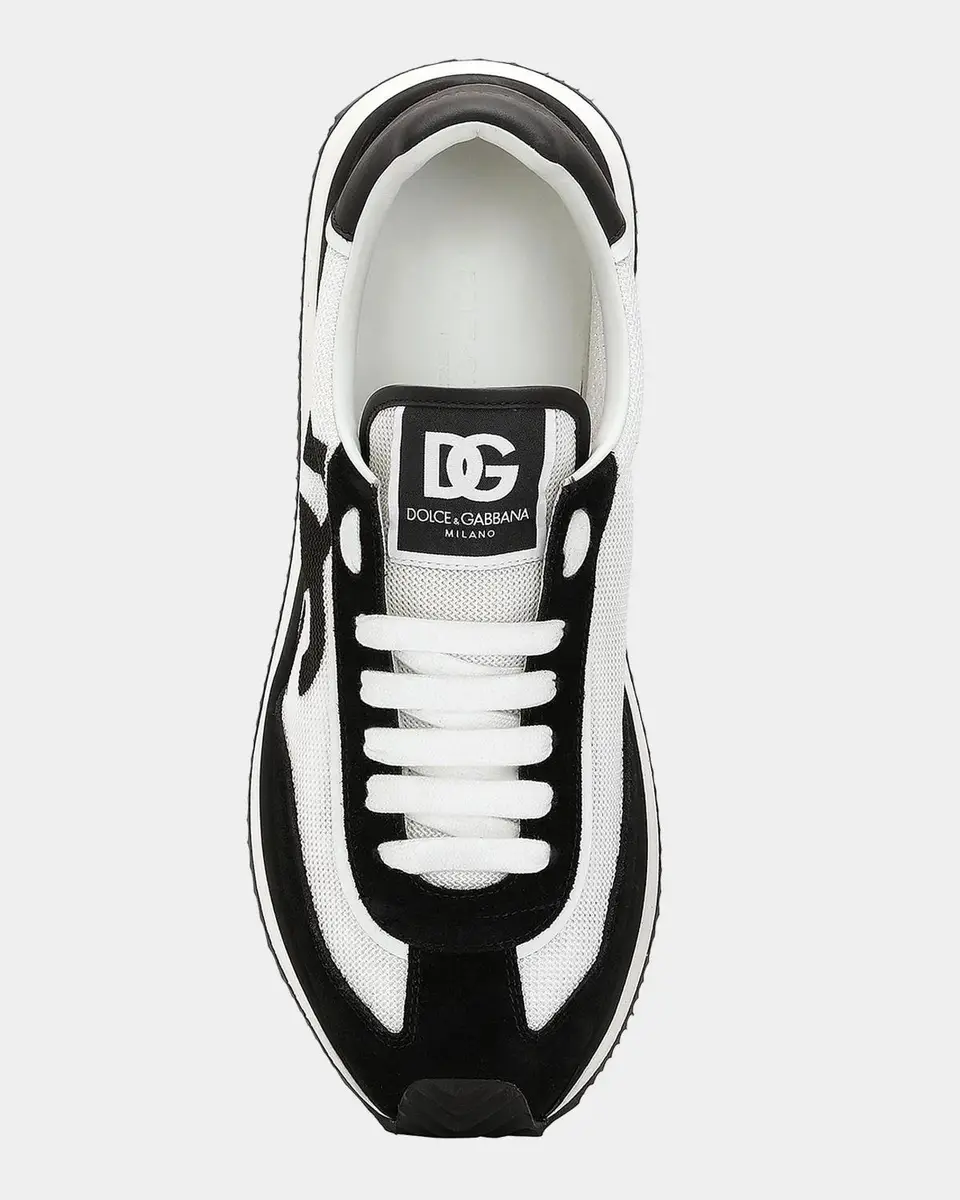 Dolce & Gabbana Men's Mixed-Material DG Cushion Sneakers | Thumbnail 5