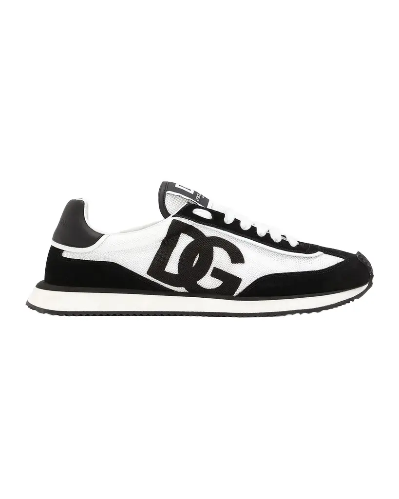 Dolce & Gabbana Men's Mixed-Material DG Cushion Sneakers | Image 1 Dolce & Gabbana Men's Mixed-Material DG Cushion Sneakers | Image 1