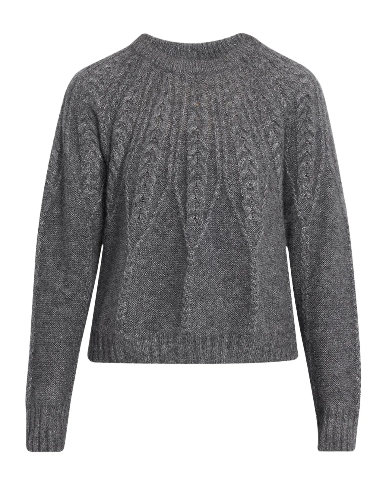Cashmere Crewneck Cable-Knit Sweater Cashmere Crewneck Cable-Knit Sweater