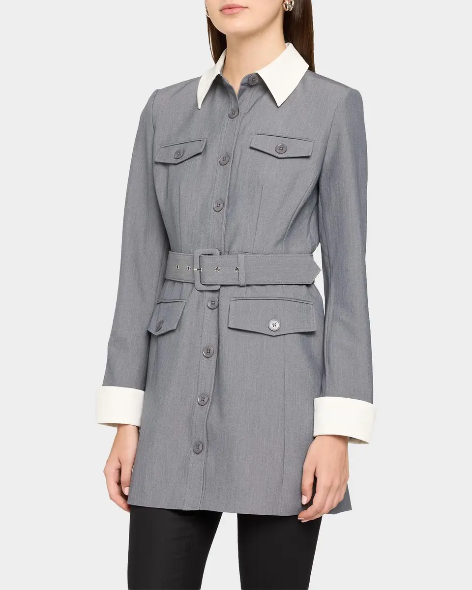 Toccin Valerie Belted Mini Shirtdress | Thumbnail 4 Toccin Valerie Belted Mini Shirtdress | Thumbnail 4