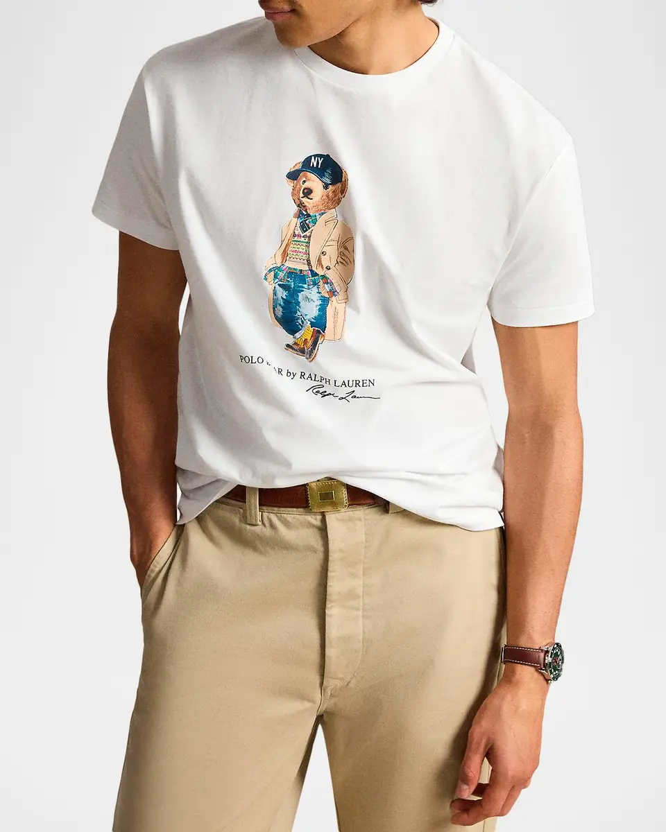 Polo Ralph Lauren Men's Classic Fit Polo Bear Jersey T-Shirt | Thumbnail 4