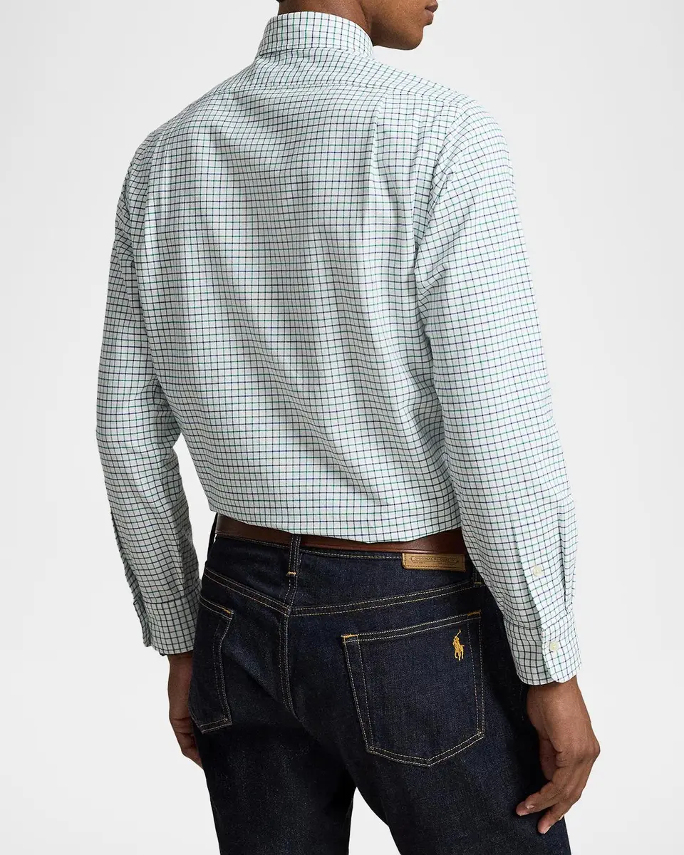 Polo Ralph Lauren Men's Classic Oxford Grid Check Sport Shirt | Thumbnail 3 Polo Ralph Lauren Men's Classic Oxford Grid Check Sport Shirt | Thumbnail 3
