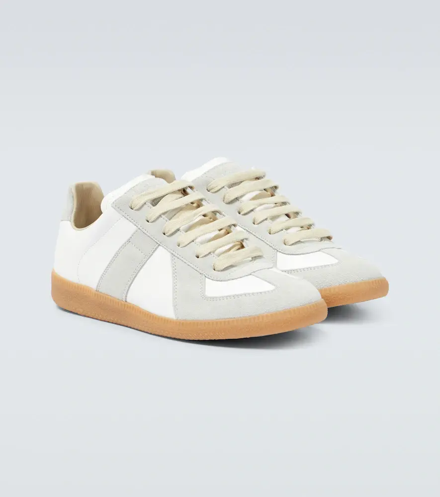 Maison Margiela Replica leather and suede sneakers | Thumbnail 2
