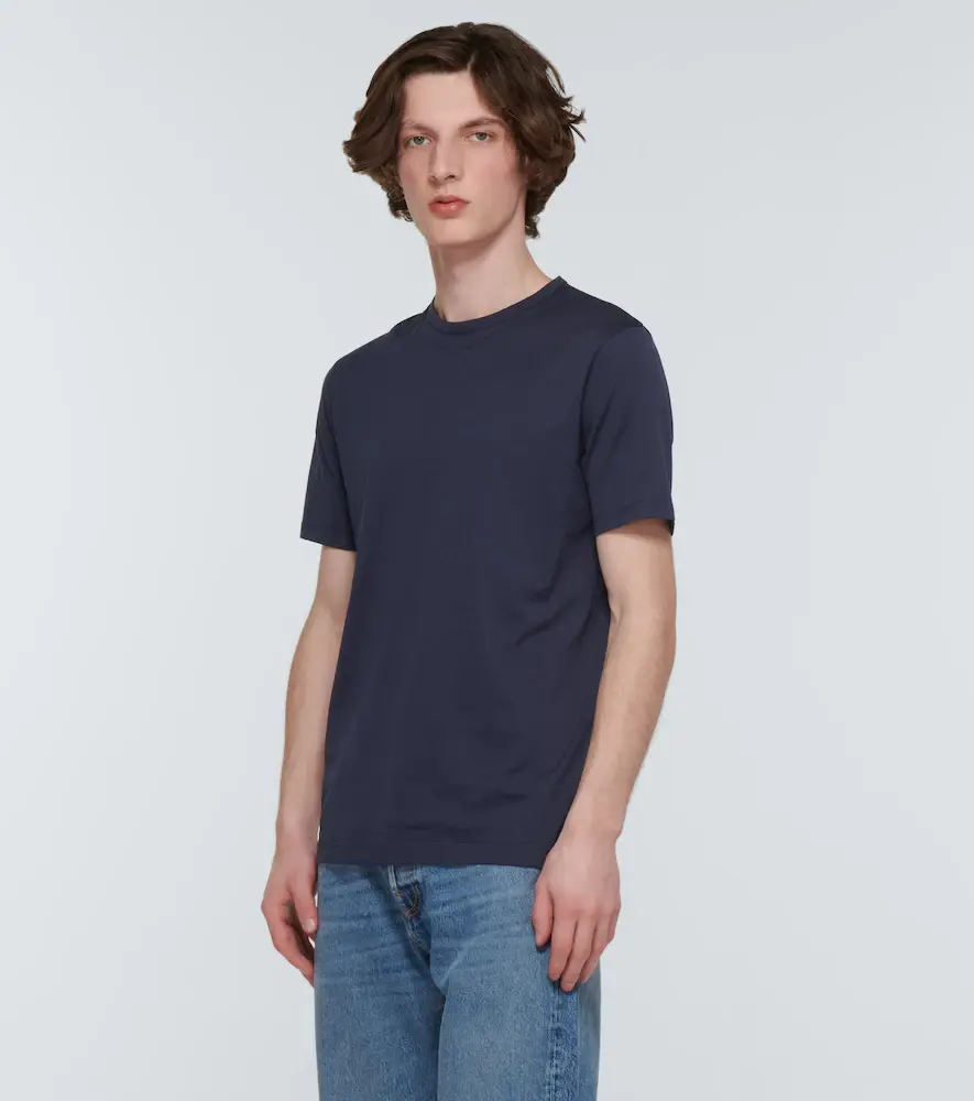 Sunspel Classic cotton T-shirt | Thumbnail 4 Sunspel Classic cotton T-shirt | Thumbnail 4