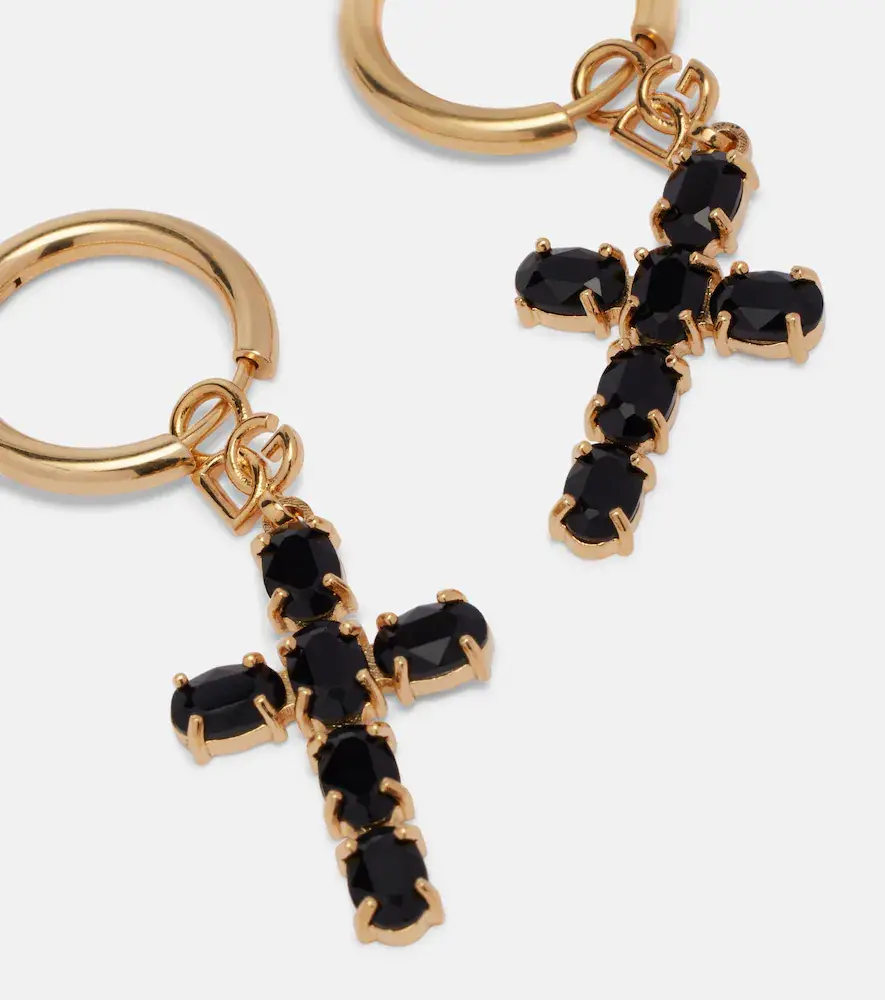 Dolce & Gabbana Crystal-embellished drop earrings | Thumbnail 4
