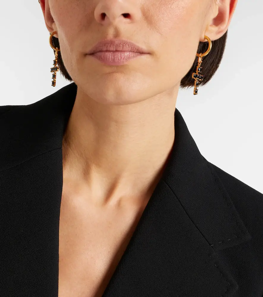 Dolce & Gabbana Crystal-embellished drop earrings | Thumbnail 6
