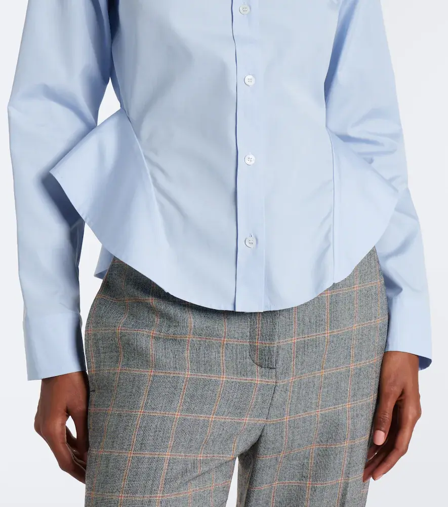 Stella McCartney Peplum cotton poplin shirt | Thumbnail 2