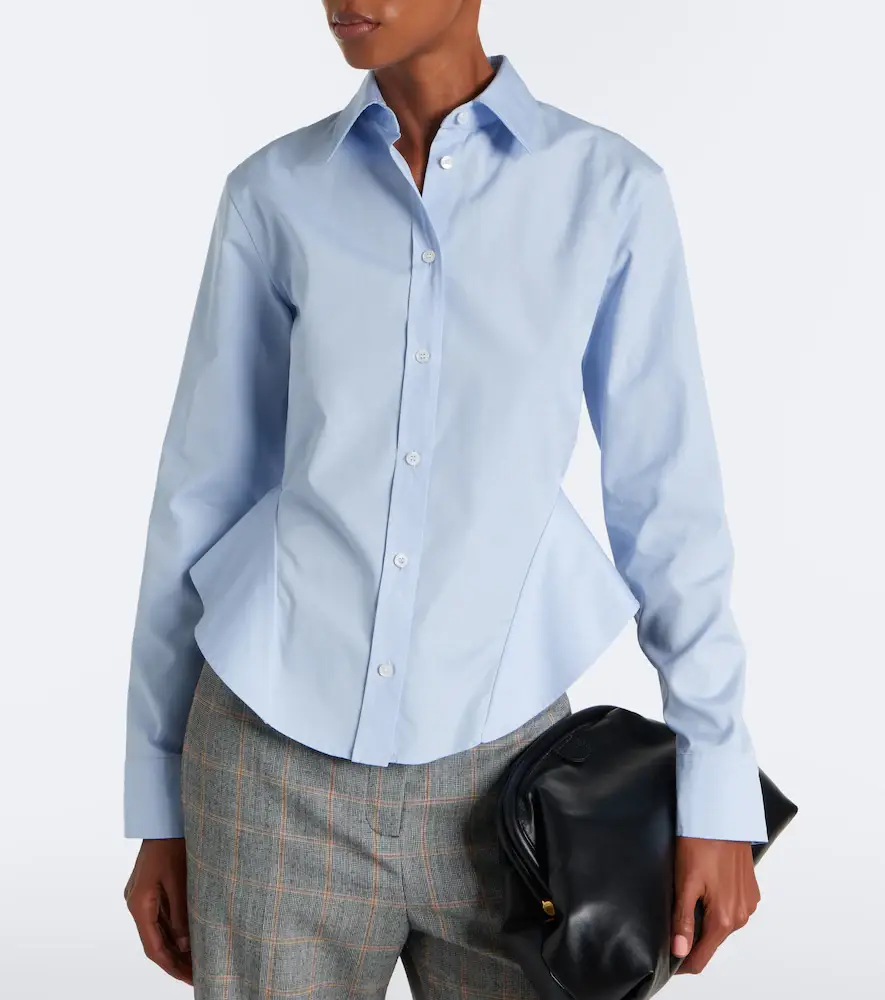 Stella McCartney Peplum cotton poplin shirt | Thumbnail 4