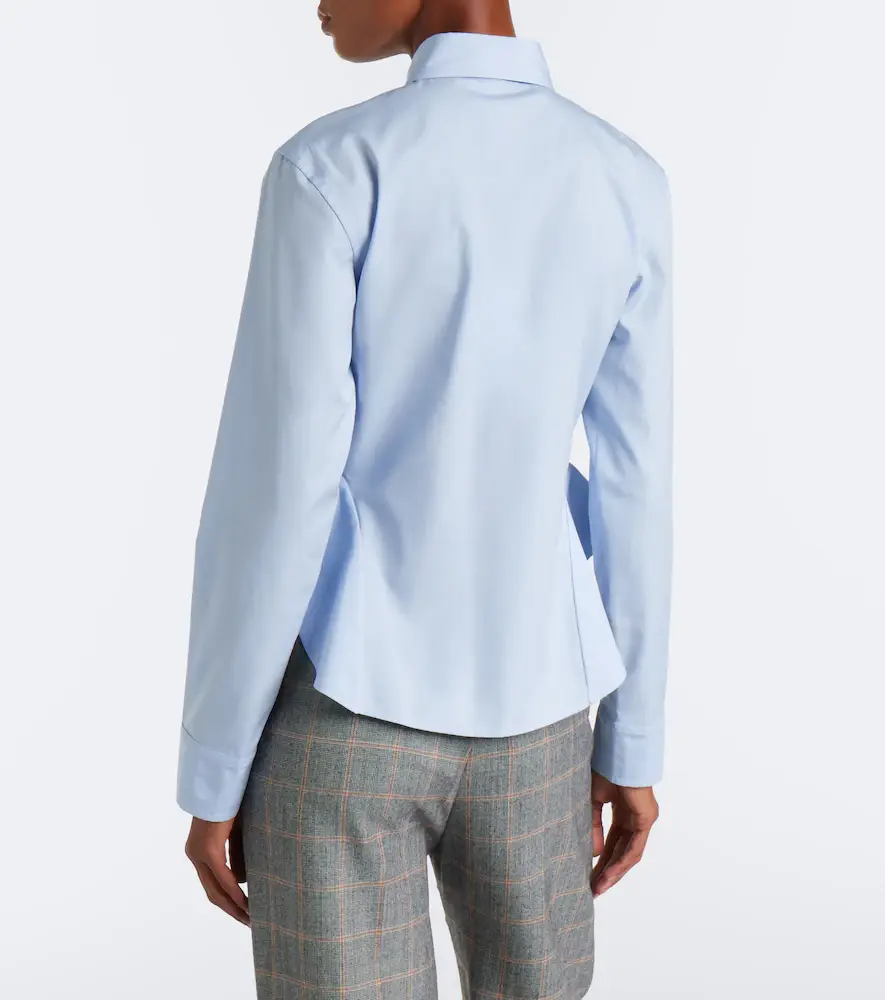 Stella McCartney Peplum cotton poplin shirt | Thumbnail 5