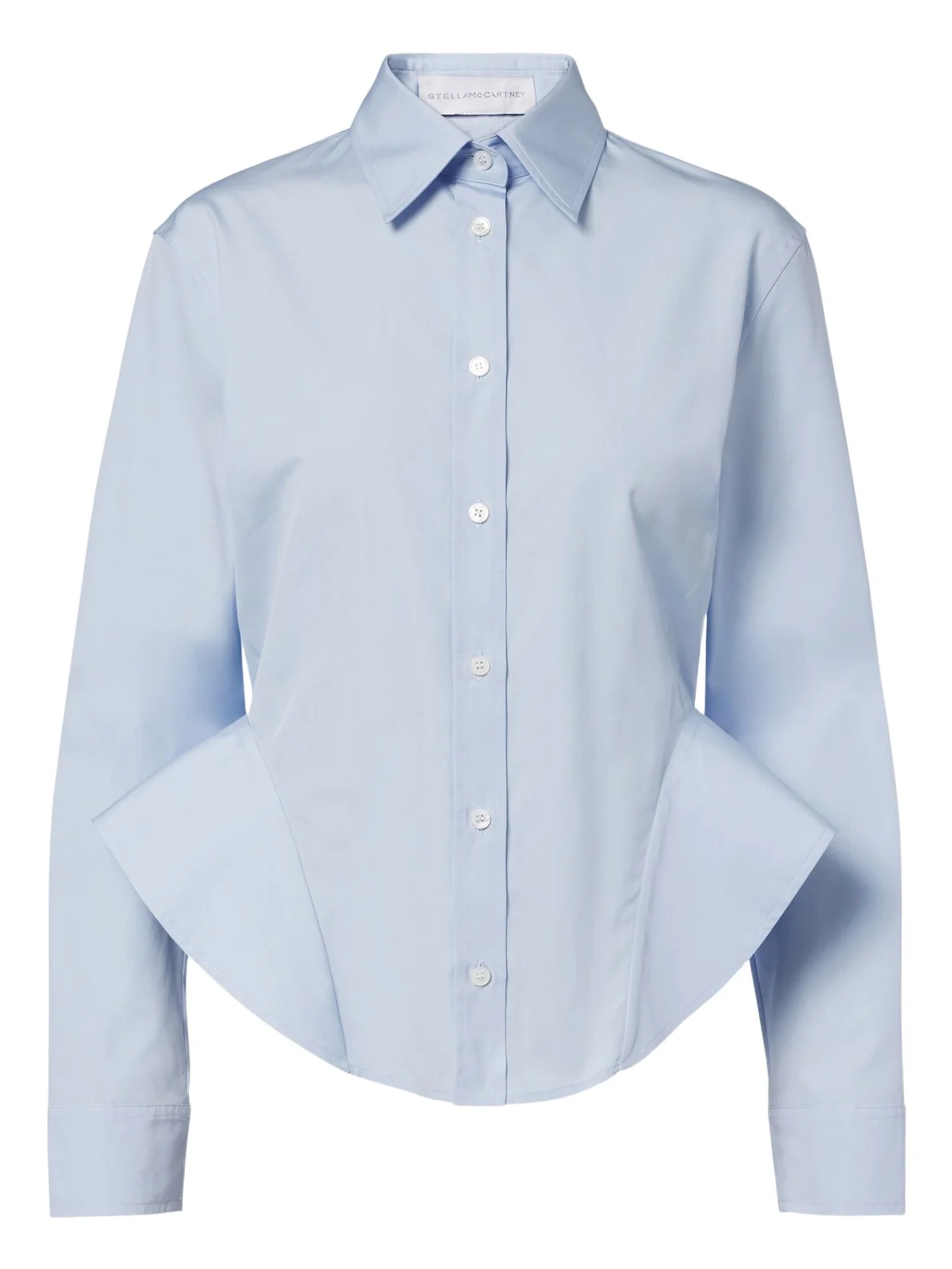 Peplum cotton poplin shirt Peplum cotton poplin shirt