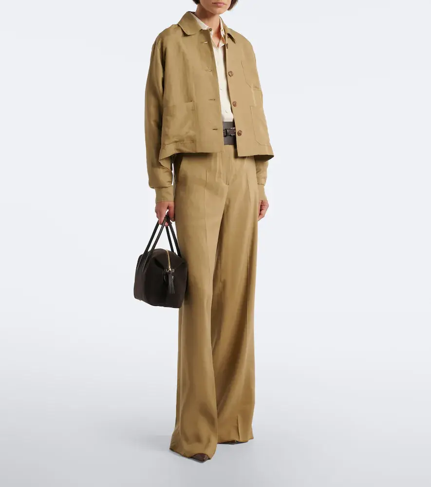 Max Mara Linen and silk twill jacket | Thumbnail 2 Max Mara Linen and silk twill jacket | Thumbnail 2