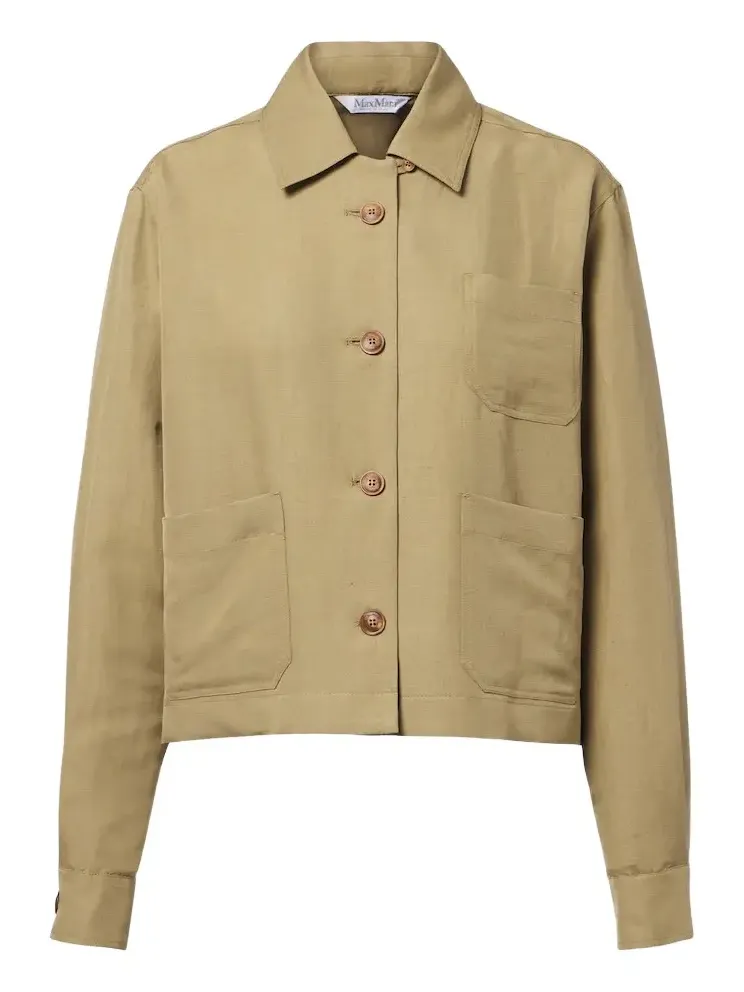 Linen and silk twill jacket Linen and silk twill jacket