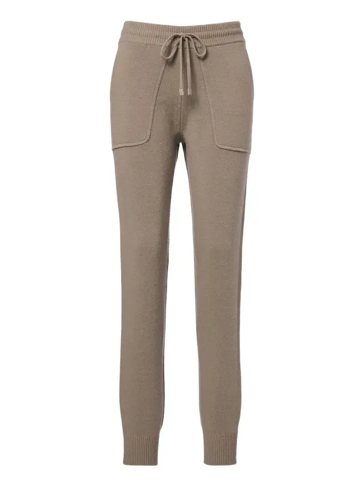 Wool and cashmere slim pants