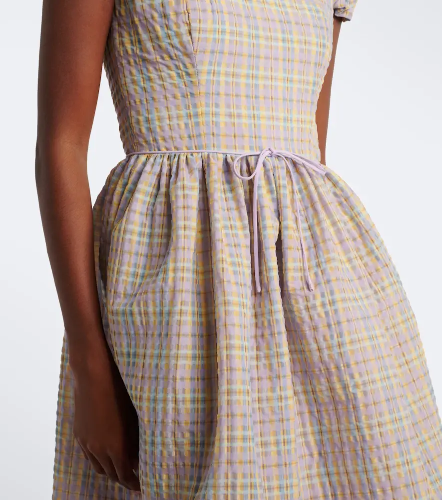 Markarian Ginger off-shoulder seersucker bustier dress | Thumbnail 4 Markarian Ginger off-shoulder seersucker bustier dress | Thumbnail 4