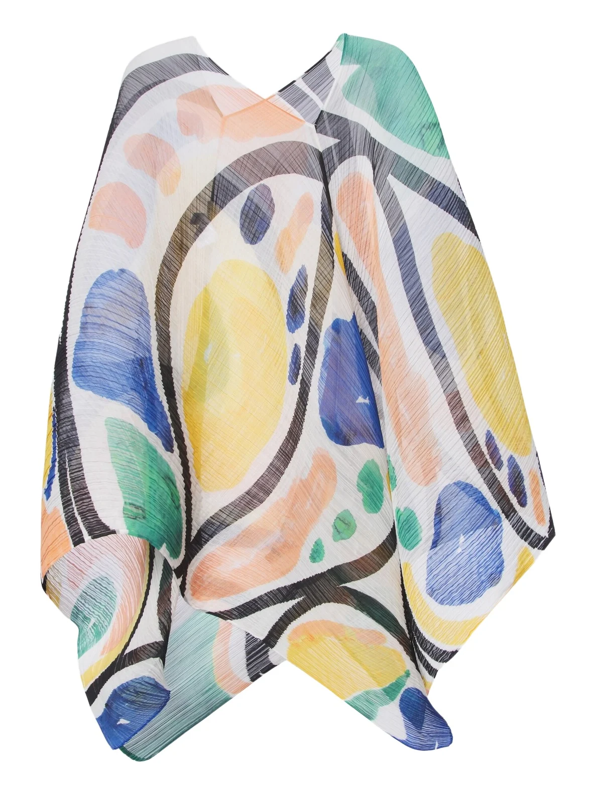 Roll Madame-T pleated printed poncho Roll Madame-T pleated printed poncho
