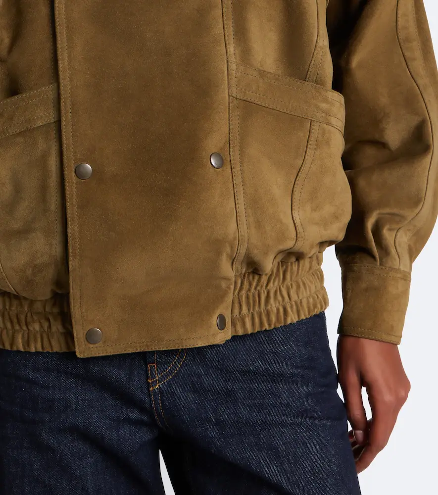 Saint Laurent Suede blouson jacket | Thumbnail 3