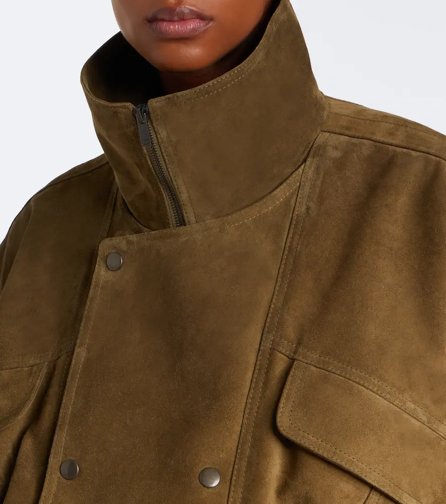 Saint Laurent Suede blouson jacket | Thumbnail 5