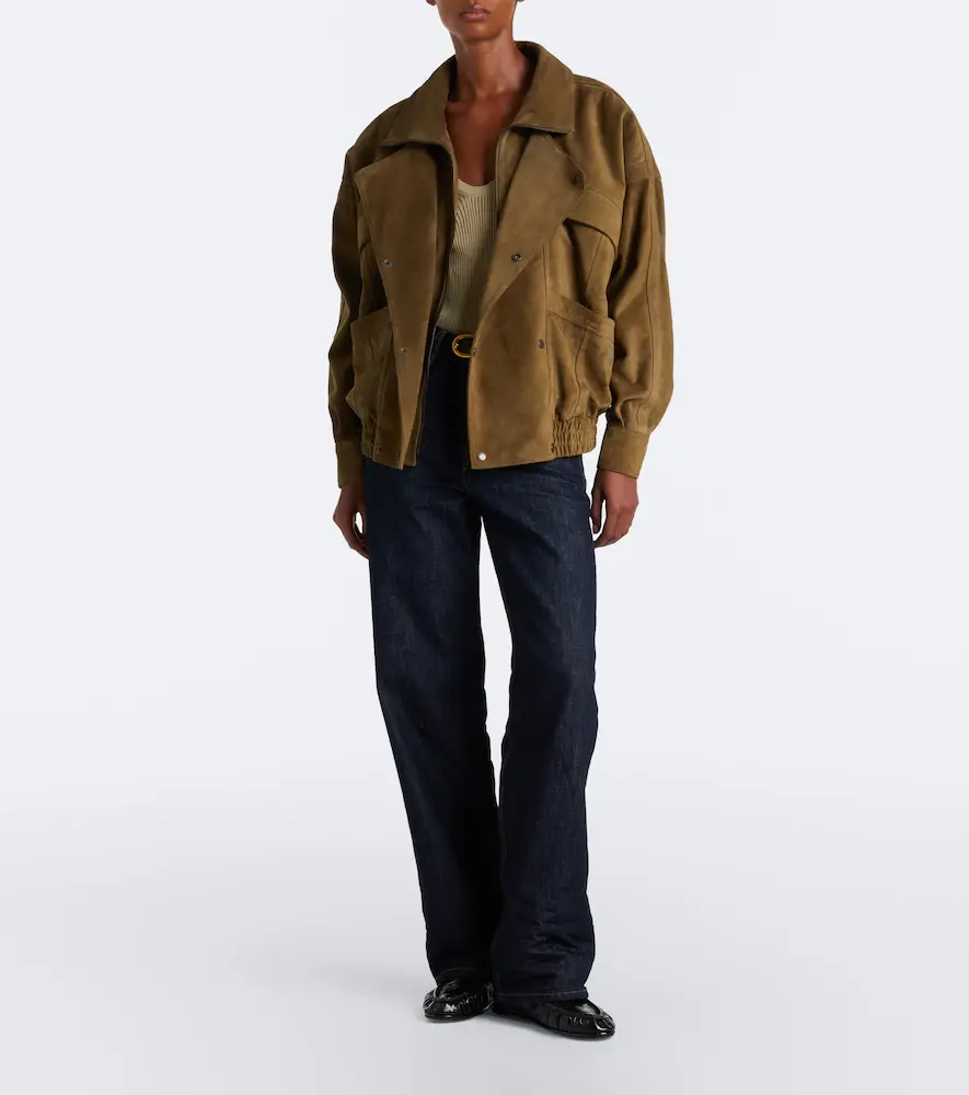 Saint Laurent Suede blouson jacket | Thumbnail 6