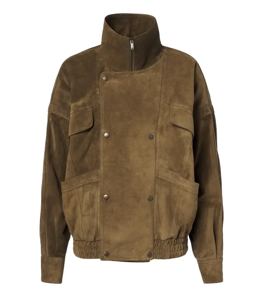 Saint Laurent Suede blouson jacket | Image 1 Saint Laurent Suede blouson jacket | Image 1
