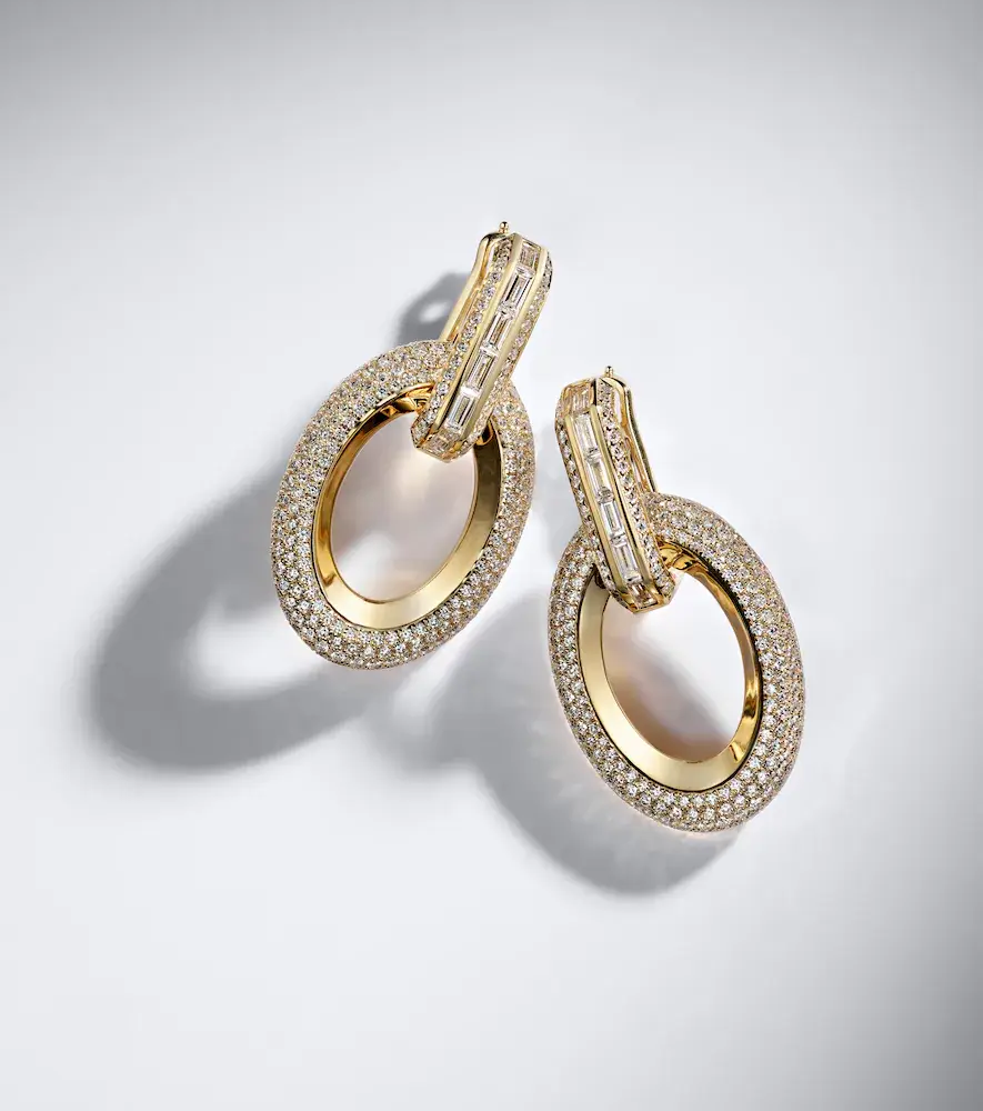 Messika Groove 18kt gold drop earrings with diamonds | Thumbnail 5 Messika Groove 18kt gold drop earrings with diamonds | Thumbnail 5