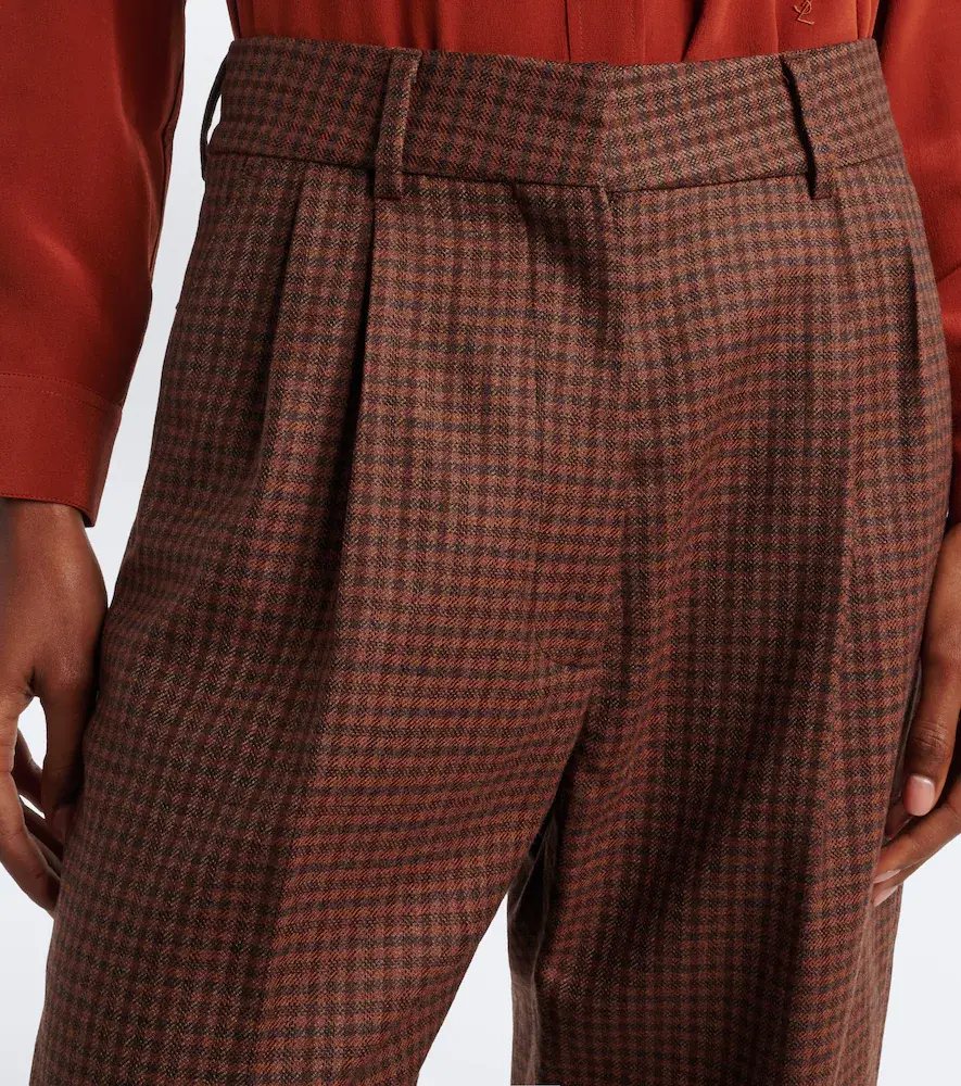 Blazé Milano Blazé Milano Fox checked virgin wool straight pants | Thumbnail 2