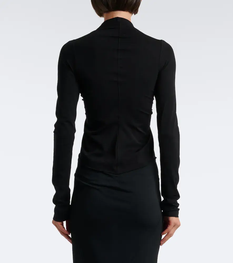 Rick Owens Allanah gathered jersey top | Thumbnail 4 Rick Owens Allanah gathered jersey top | Thumbnail 4